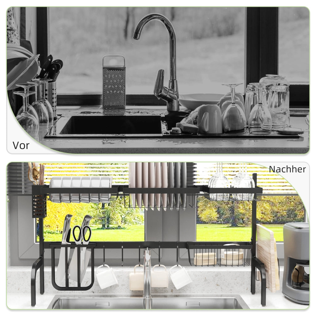Scolapiatti estensibile ¨C Xylo ¨C 51-93 cm nero