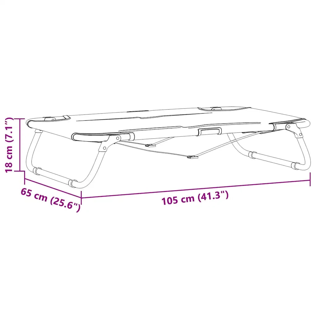 Letto per Cani Grigio chiaro 105 x 65 x 18 cm Acciaio 42008218