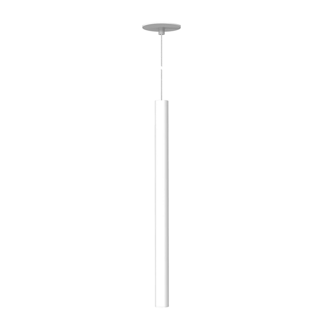 Atmos Lampada a Sospensione Slim XL LED 6W 2700K-4000K Smart Tuya Bianco Opaco, Installazione Encastrata o Superficie, Angolo 45 Gradi, UGR<19
