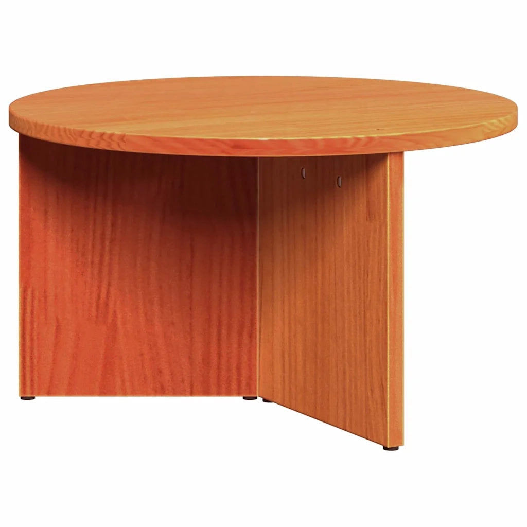 Tavolino da salotto 2 pcs Marrone cerato Legno massello di pino 873552