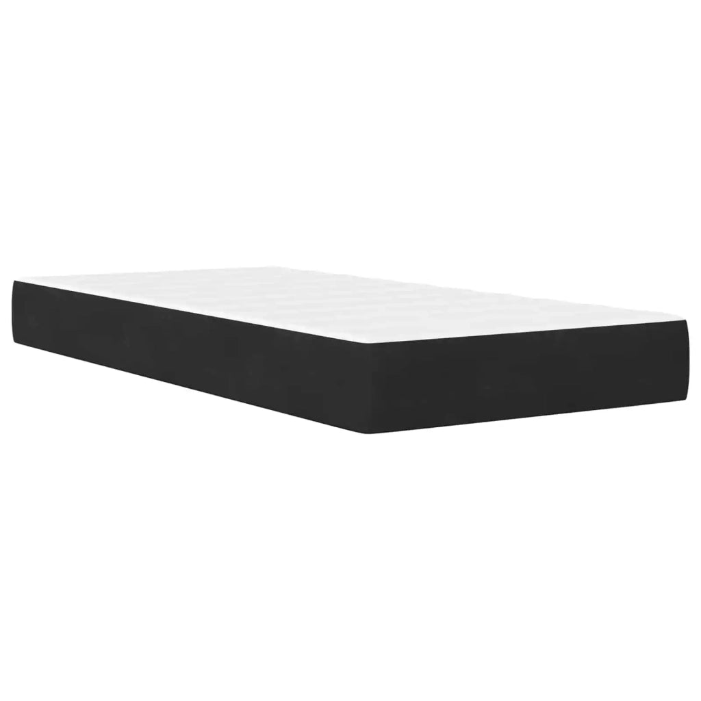 Struttura letto con materasso Nero 80 x 200 cm Velluto 3415016