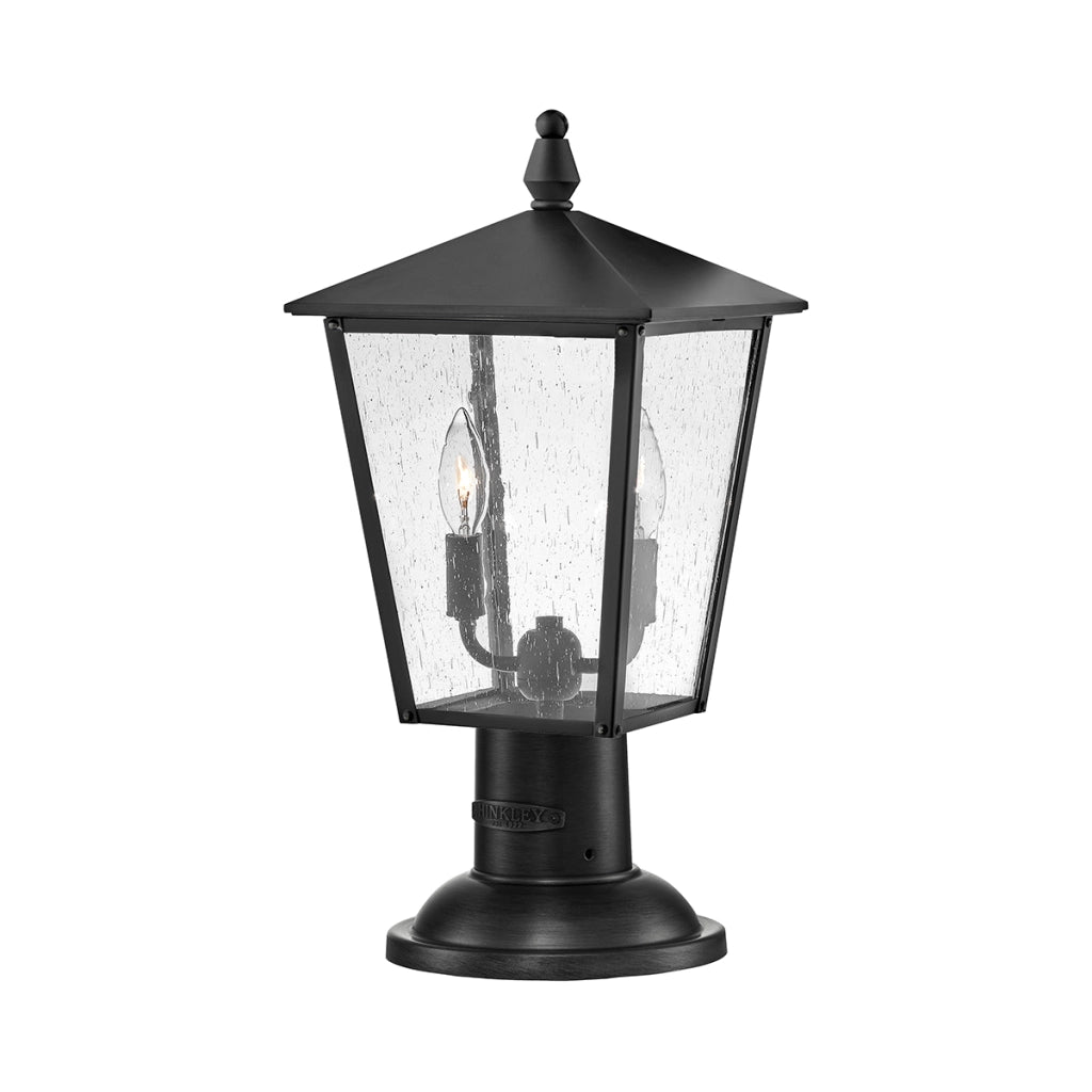 Lampada esterno a colonna nera Hinkley Huntersfield E14 2x40W