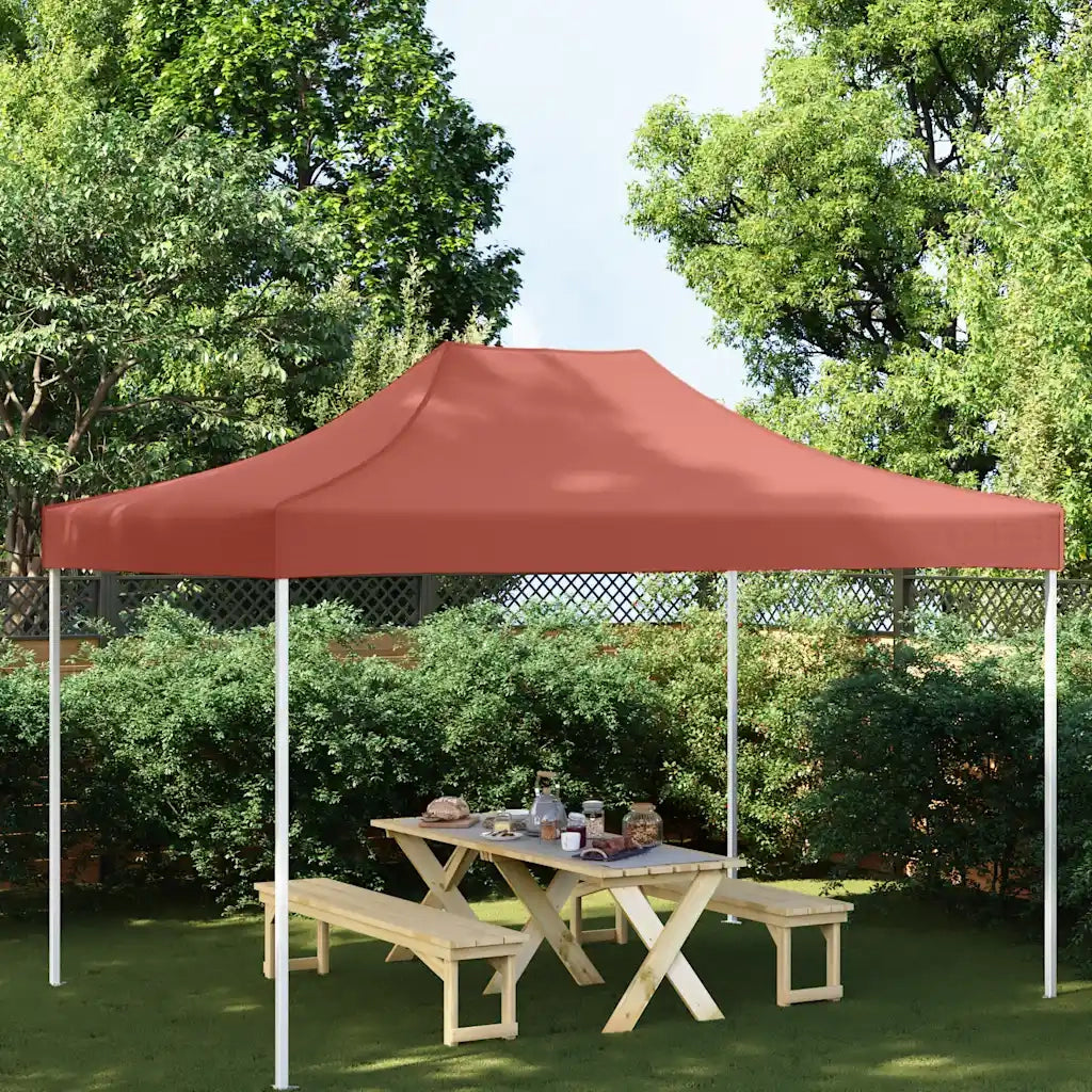 Tetto per Tendone per Feste 4x3 m Terracotta 270 g/m² 315359