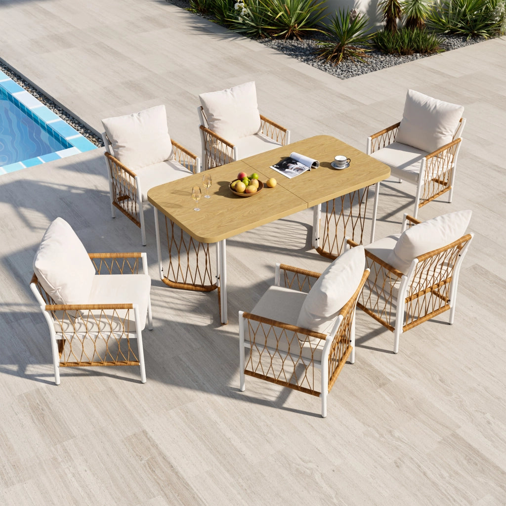 Set da Giardino con Cuscini ¨C MINIMAL ¨C Polyrattan, Braccioli, Antracite