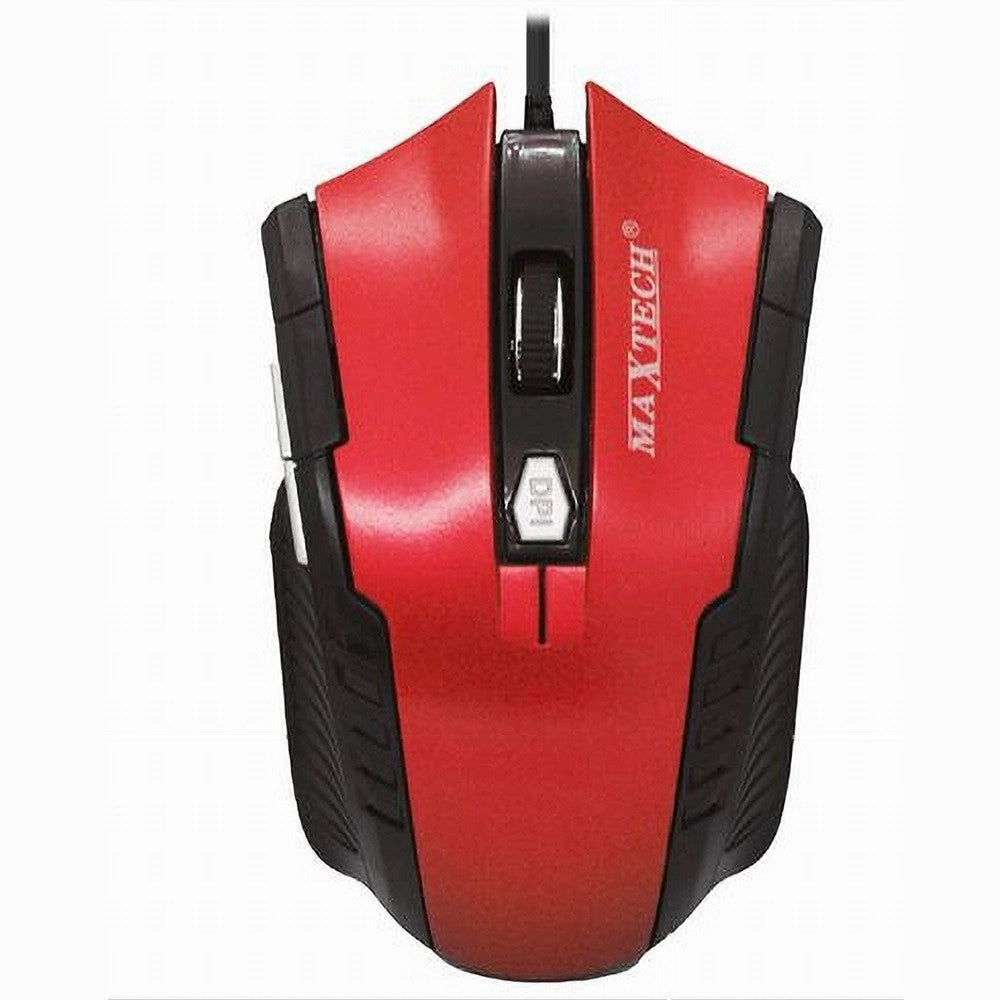 Trade Shop - Mouse Gaming Con Cavo Usb Ottico Mini Con Filo Per Computer Pc Da Gioco Maxtech M-z017 -