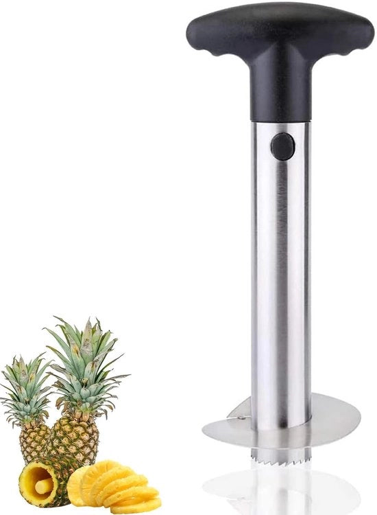 Snipper per Ananas in Acciaio Inossidabile - Aggiornato - Rafforzato - Lama Spessa - Porzione Perfetta - 18 x 9 cm - Snipper per Ananas