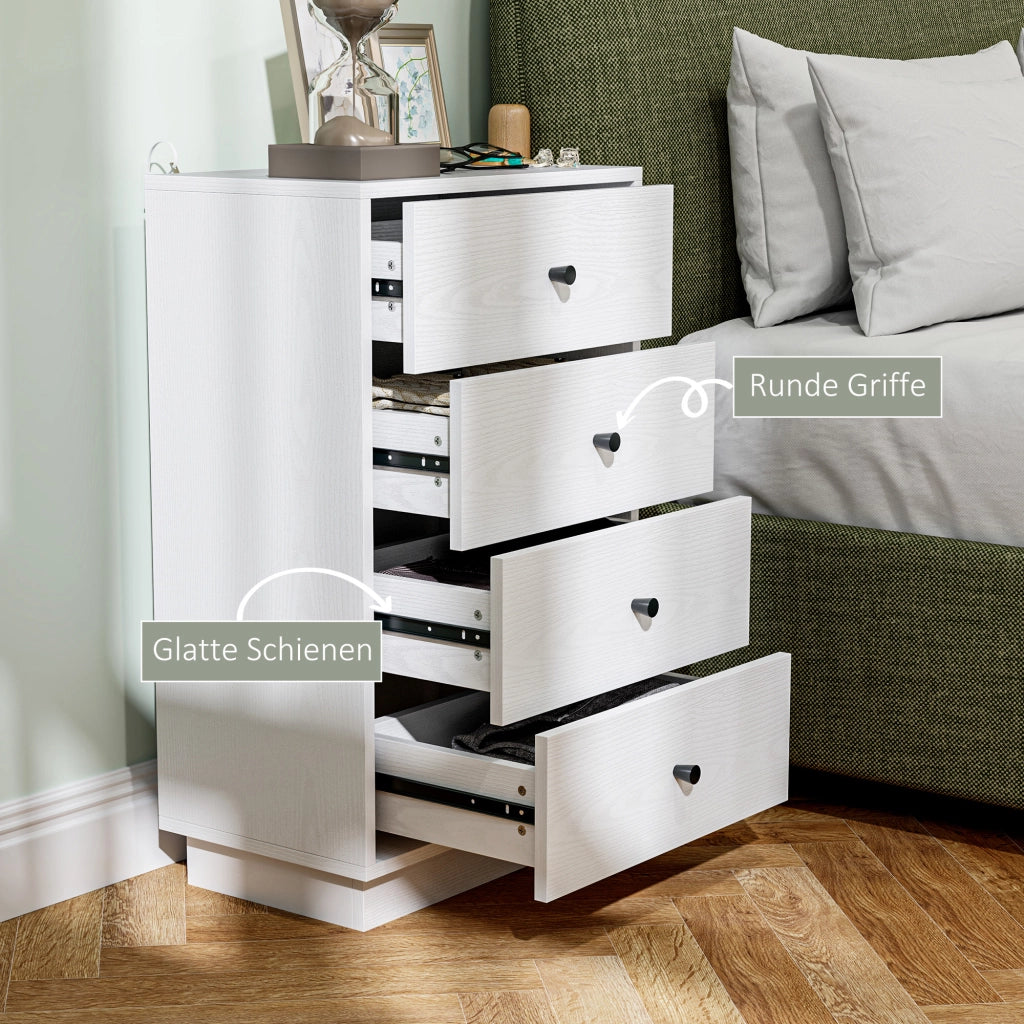 Cassettiera 7 Cassetti Moderna ¨C zephmum ¨C 47x29x75 cm Bianco
