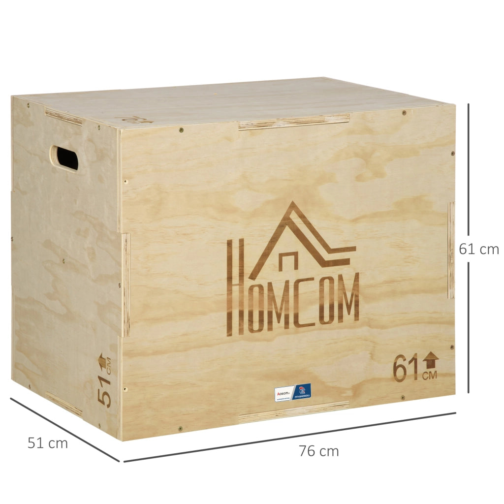 Box Jump Pliometrico 3 in 1 ¨C Xylo ¨C 61x51x76cm Legno