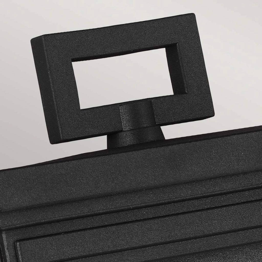 Applique esterna moderna nera E27 60W Roscoe Feiss