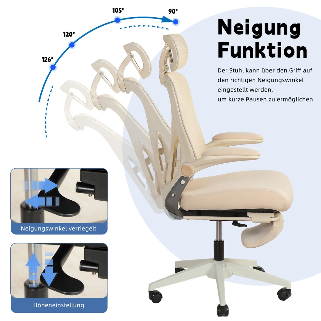 Sedia da Ufficio Ergonomica ¨C Minimal ¨C Cremisi