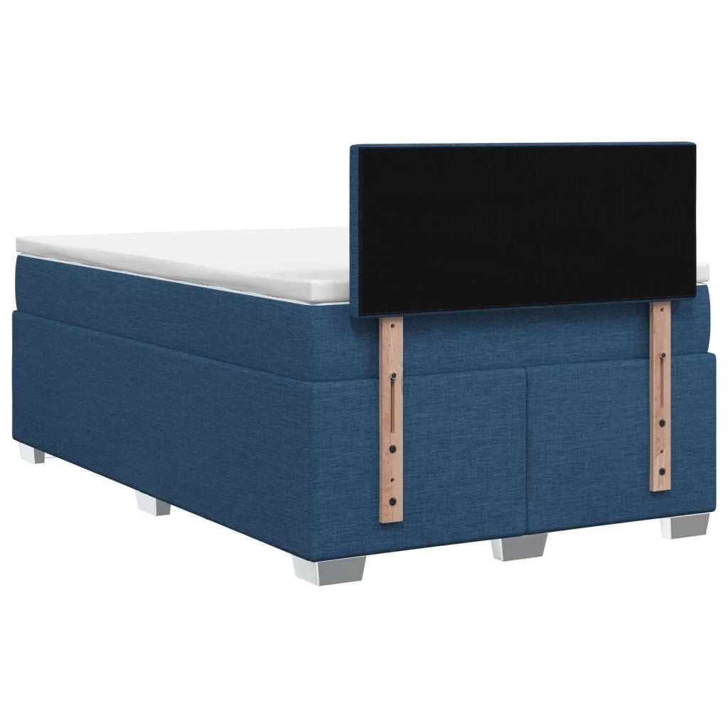 Letto box spring con materasso Blu 120 x 200 cm Tessuto 3450459