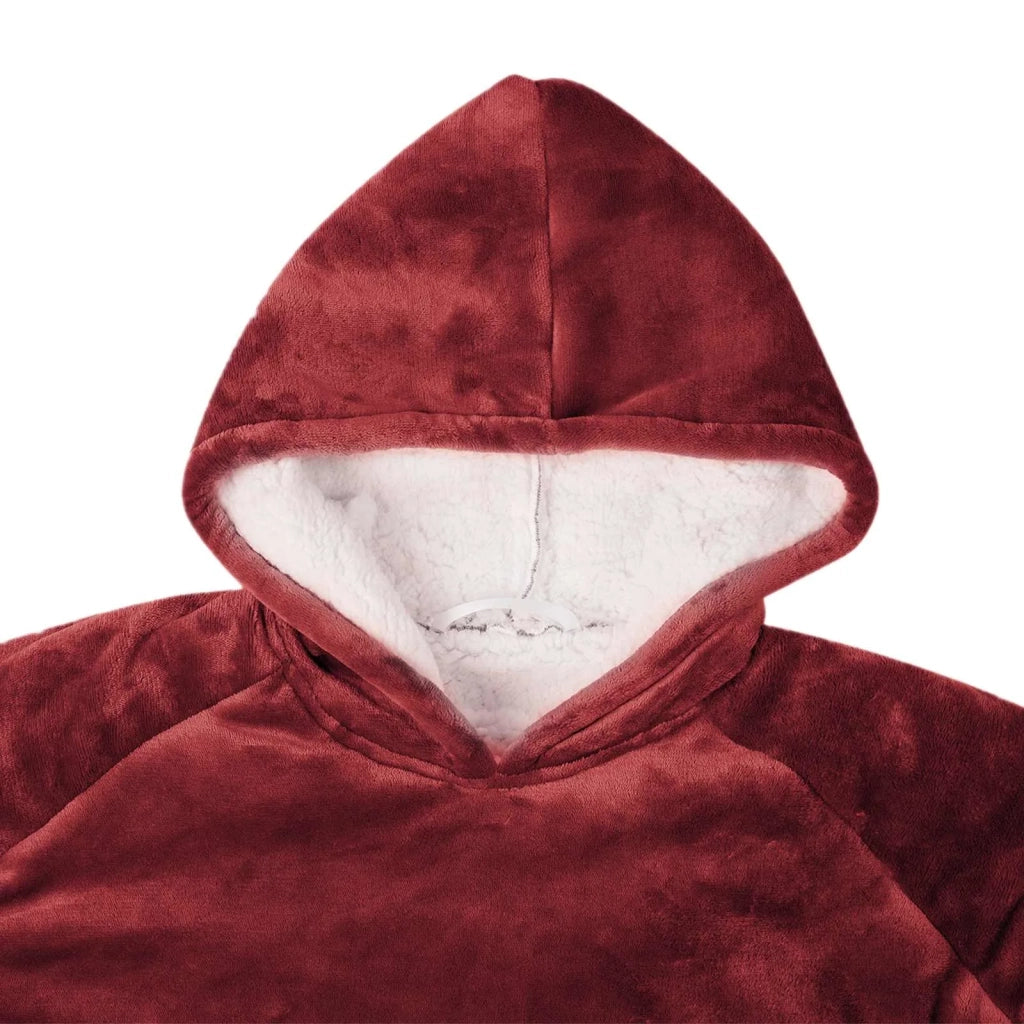 Felpa coperta Rosso Bordeaux L Pile e Flanella 42017210