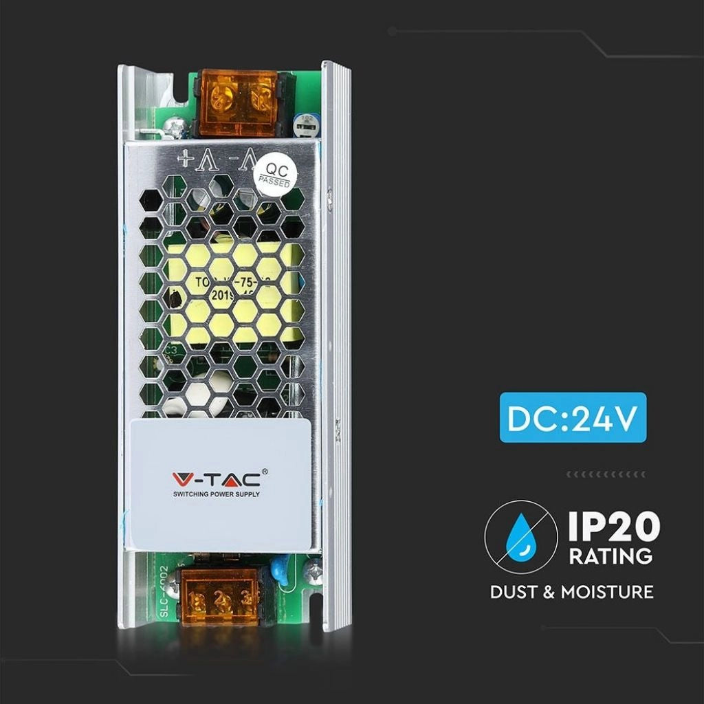 Alimentatore in Metallo 60W 24V 2,5A con 1 Uscita IP20