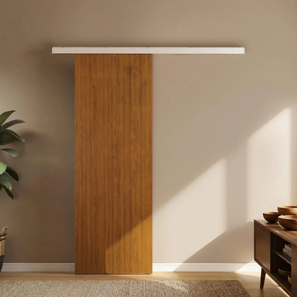 Armadio Scorrevole ¨C Minimal ¨C Effetto Legno Marrone 75x210cm