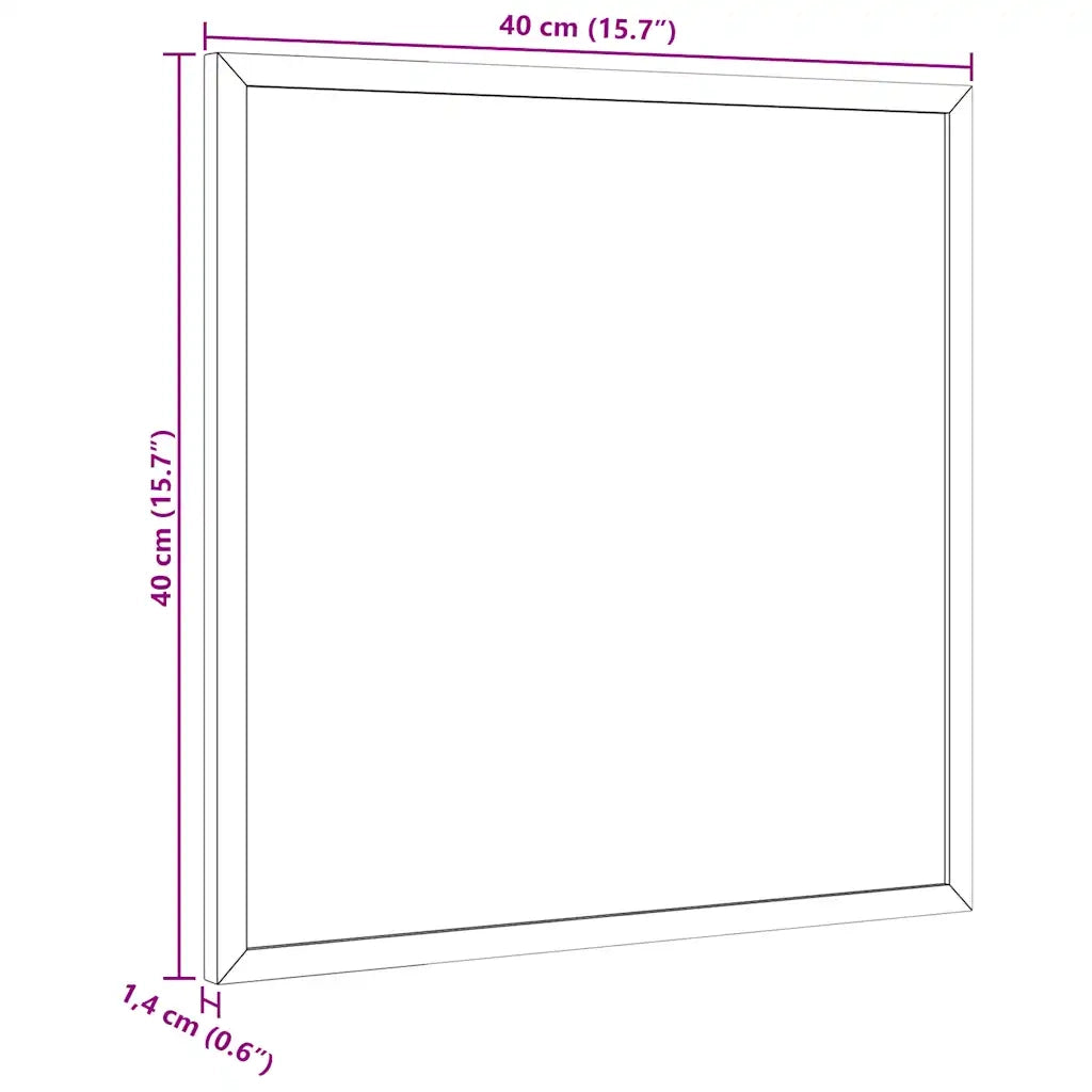 Lavagna Bianca Magnetica con Cornice in Legno di Pino 40x40 cm 4017403