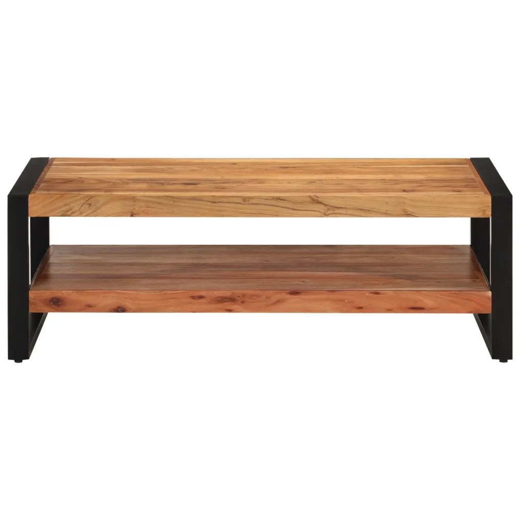 Tavolino da Salotto 120x55x40 cm in Legno Massello di Acacia 352307