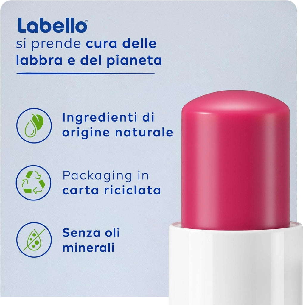LABELLO BALSAMO LABBRA COLORATO ALLA CILIEGIA H 24 STICK 4,8 GR CHERRY SHINE