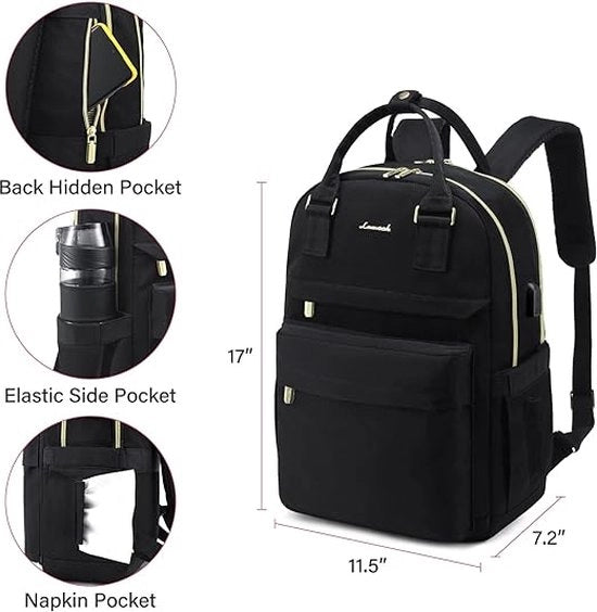 Borsa da Scuola per Adolescenti, Zaino per Ragazzi e Ragazze, Borsa per Laptop per Università, Scuola Secondaria e Ufficio