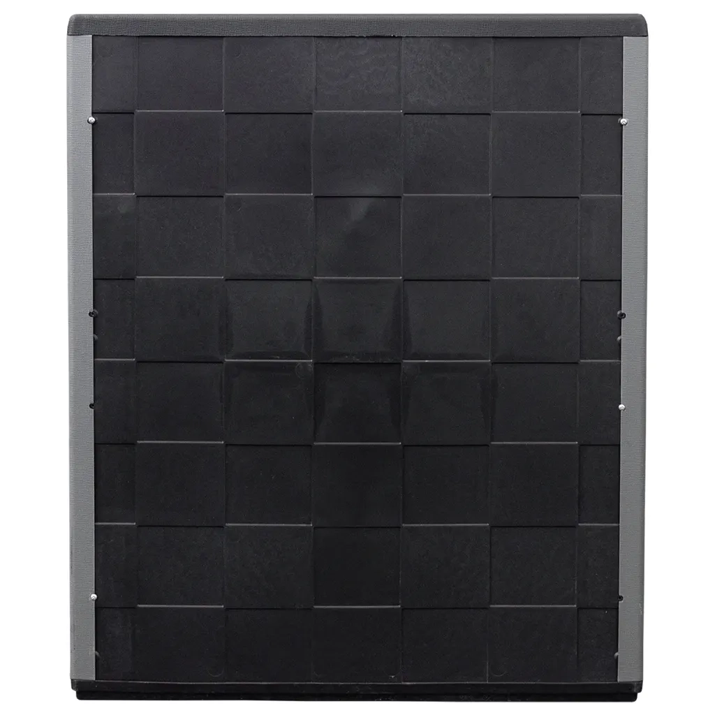 Armadio da Giardino Grigio e Nero 68x37x84 cm in PP 151819