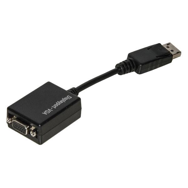 ADATTATORE LINK DISPLAYPORT MASCHIO - VGA FEMMINA CON CAVO DA 15 CM - ADAT19