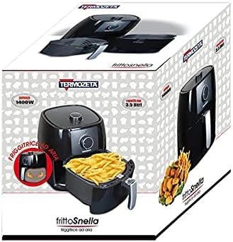 TERMOZETA FRITTOSNELLA FRIGGITRICE AD ARIA 1.400 W 3.5 LT NERO