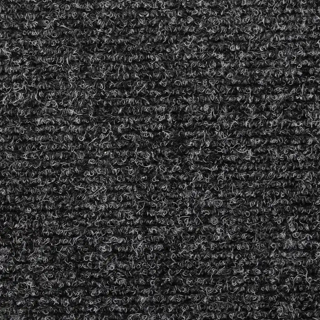 Tappetini per scale autoadesivi 20 pz 65x21x4 cm Grigio Scuro Bordo rettangolare 3365716