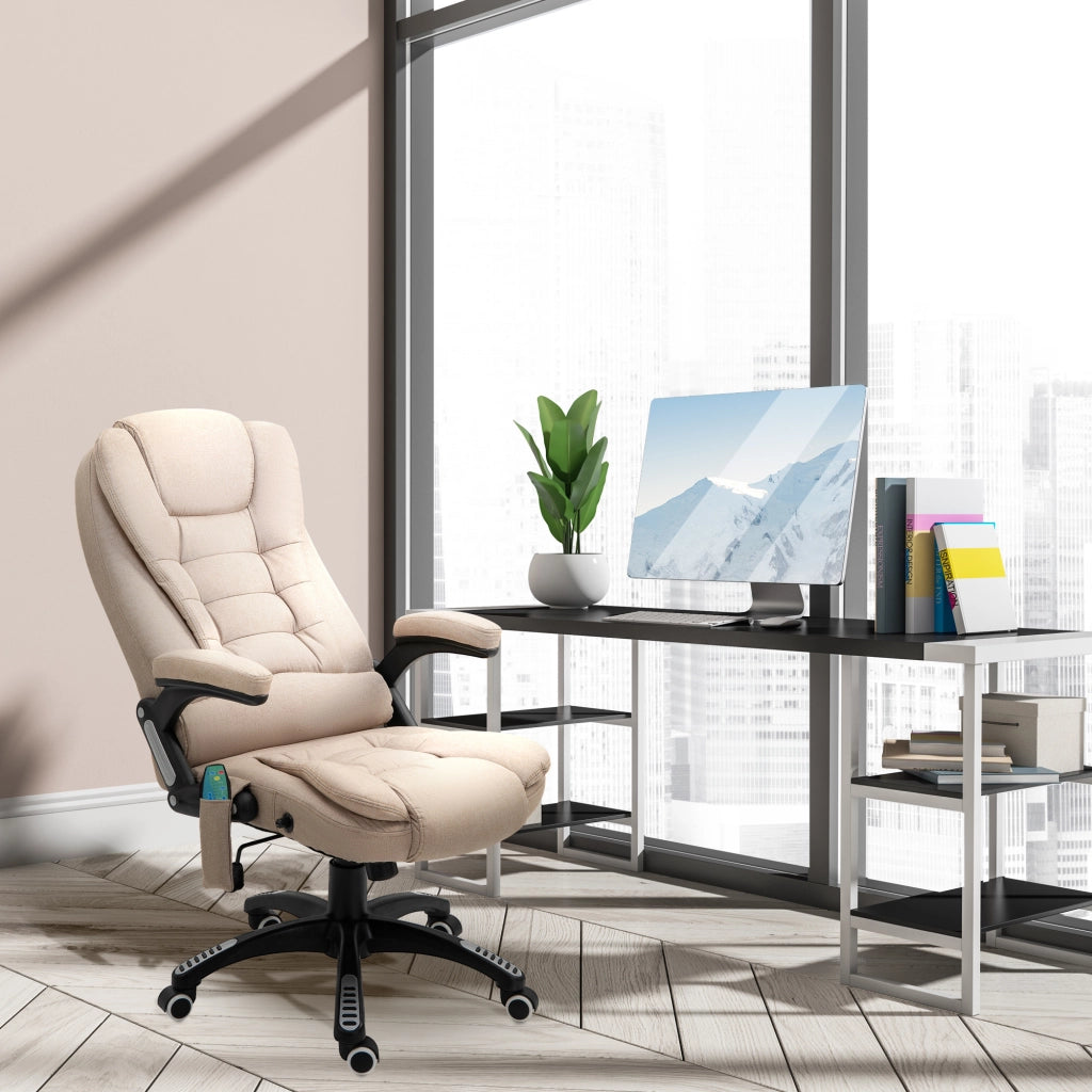 Poltrona Massaggiante Elettrica Reclinabile ¨C Minimal ¨C Beige