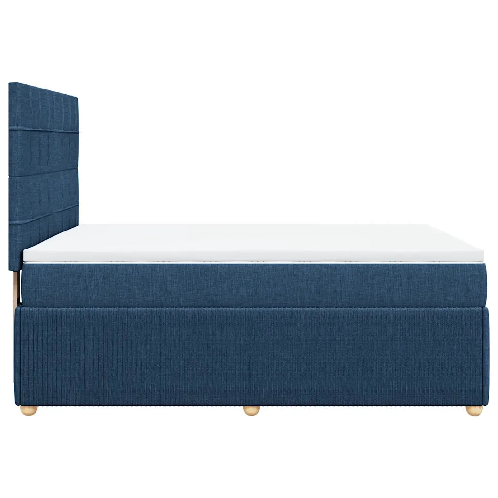 Giroletto a Molle con Materasso Blu 140x190 cm in Tessuto 3294357