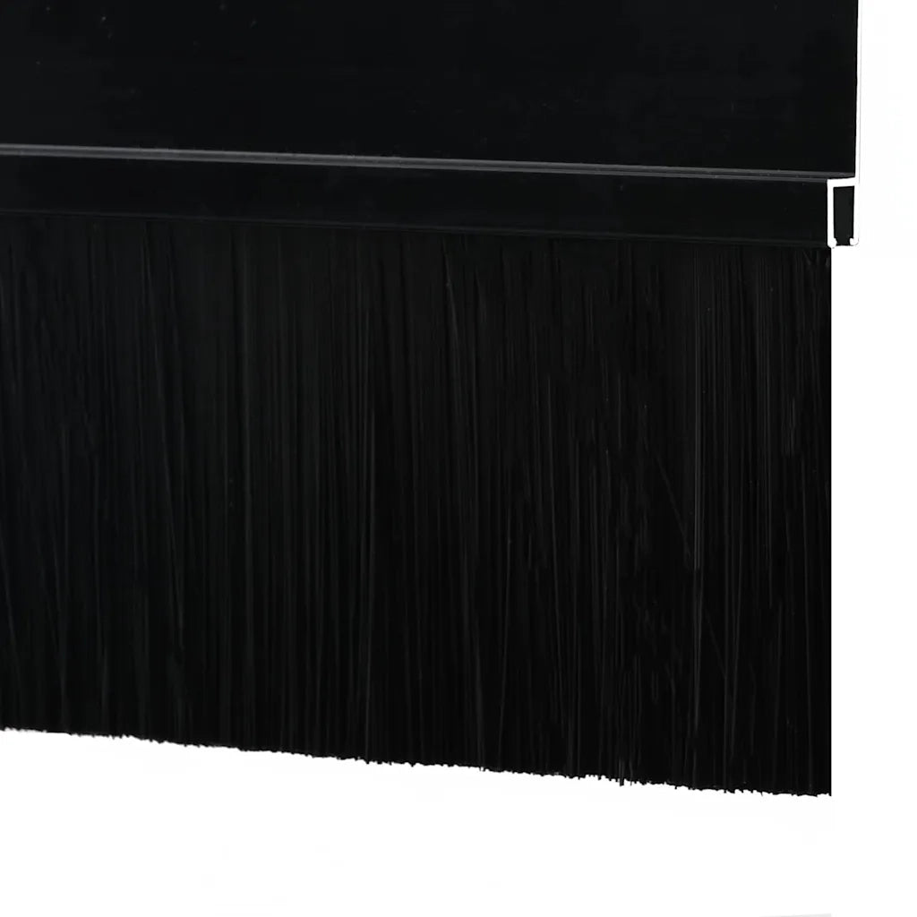 Spazzole per porte autoadesive 12 pcs Nero 100 cm 42019568