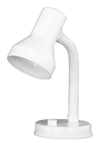 Lampada Tavolo Scrivania Bianca Moderna Regolabile 30 cm Pronto GD Trio