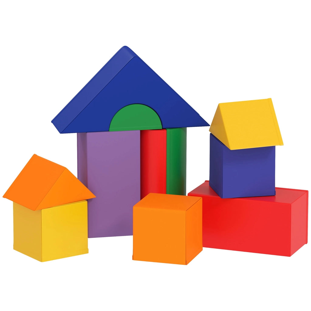 Set di Costruzioni Morbide per Bambini da 1-3 Anni con 11 Forme. in PU e EPE. Colori Vari