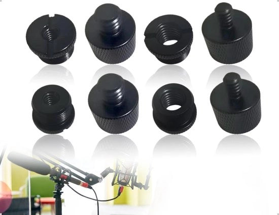 Set di 8 Adattatori per Microfoni a Viti a Bucia