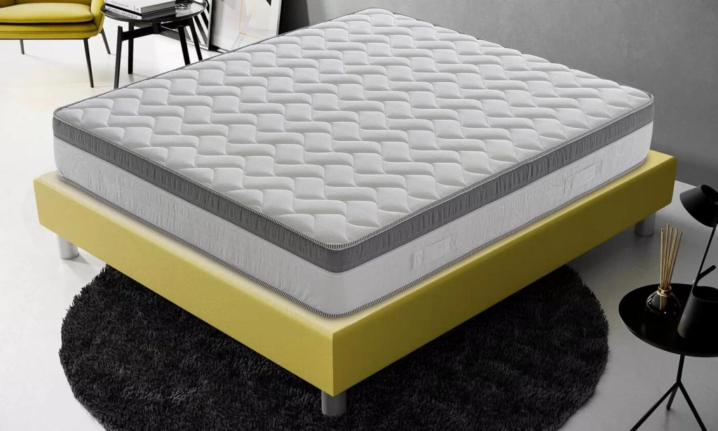 Materasso Piazza e Mezza 120x200 in Memory Foam - Alto 26 cm - Sfoderabile - 6 cm memory gel rinfrescante
