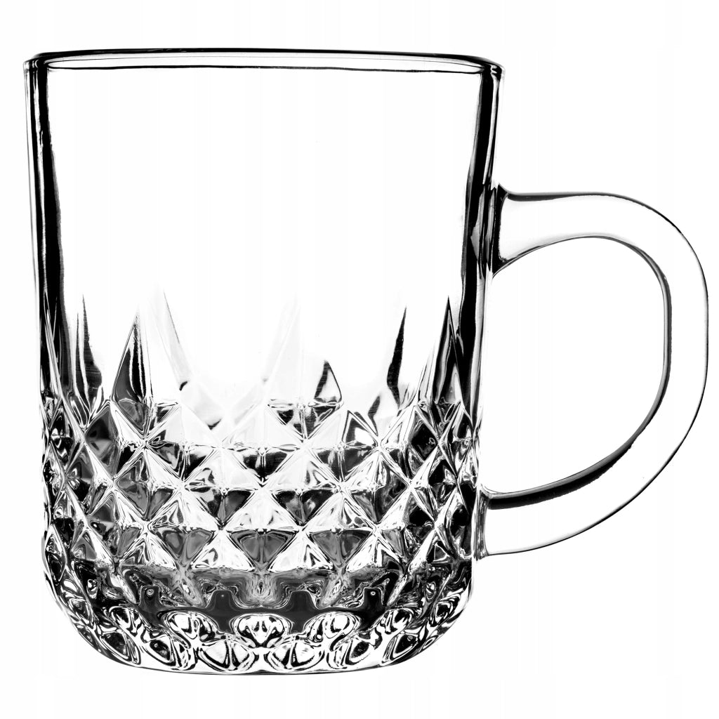 Set di 6 bicchieri da tè e caffè KADAX da 230 ml con manico.