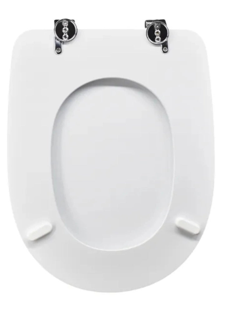 Sedile wc in mdf serie aretusina con cerniere in metallo regolabili