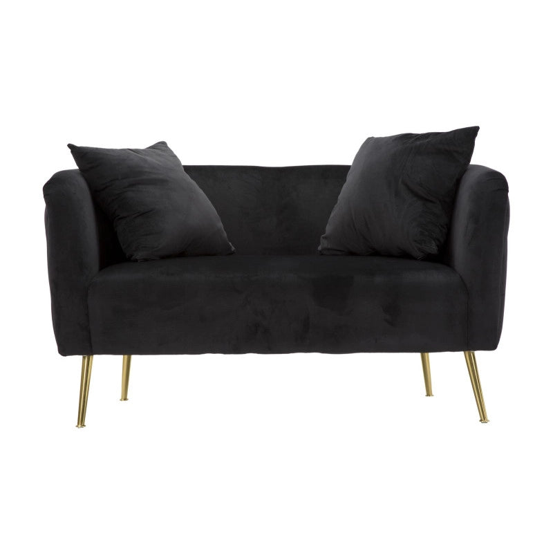 Divanetto Bucarest Nero cm 127x74x71
