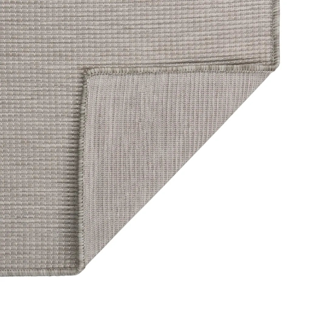 Tappeto da Esterni a Tessitura Piatta 160x230 cm Grigio Chiaro