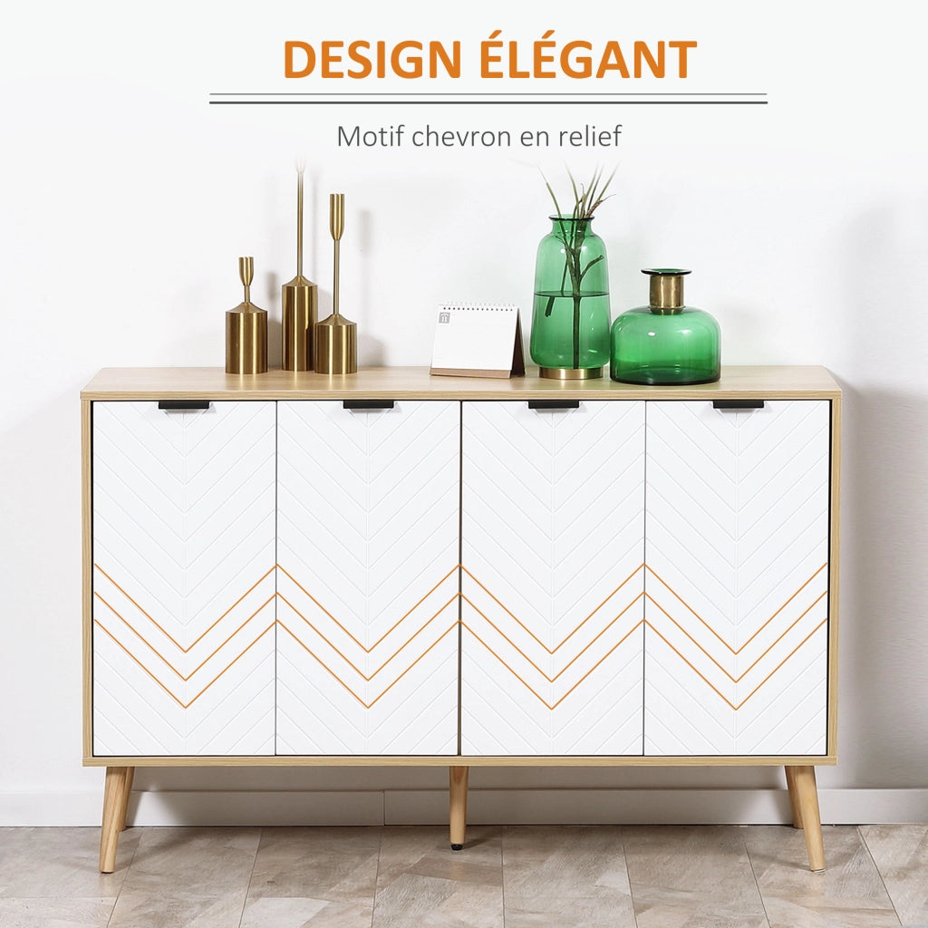 Credenza ¨C Minimal ¨C bianco 120x35x77 cm