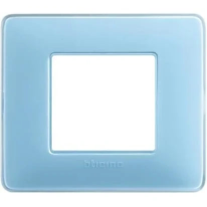 Placca Bticino Matix 2 moduli turchese AM4802CAR