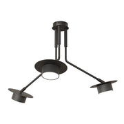 Plafoniera nera bracci geometrici 3xGX53 12W MIZU Emibig