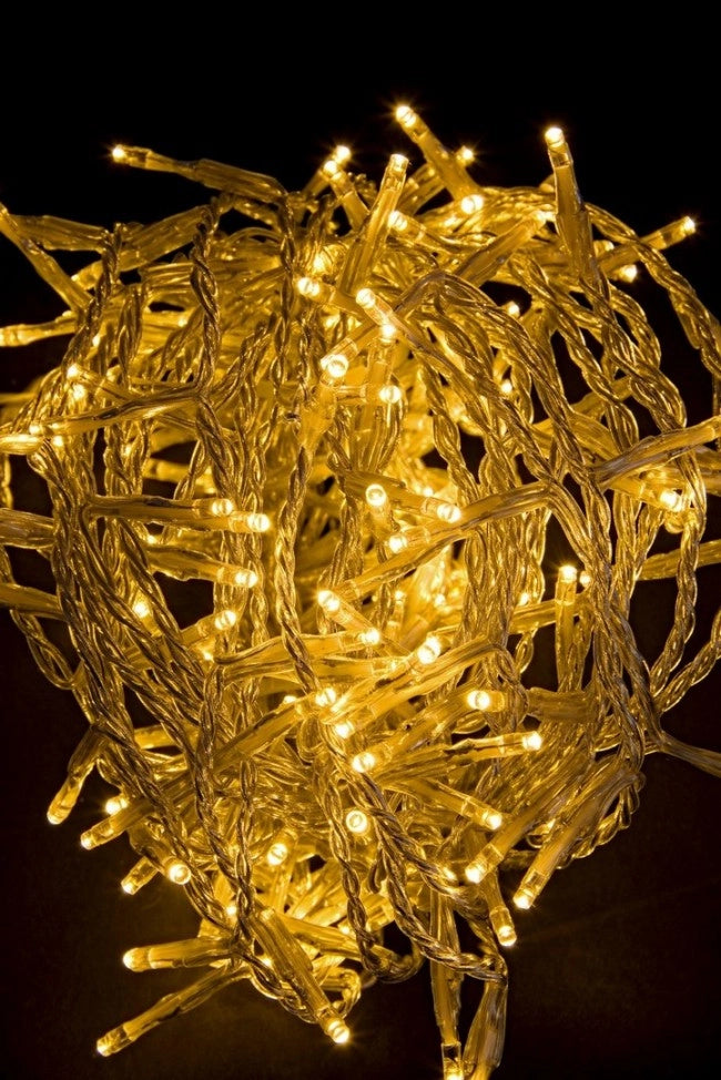 Luci Natale 300 LED Classic, Filo Trasparente 3mm, IP44 (12 Pezzi)