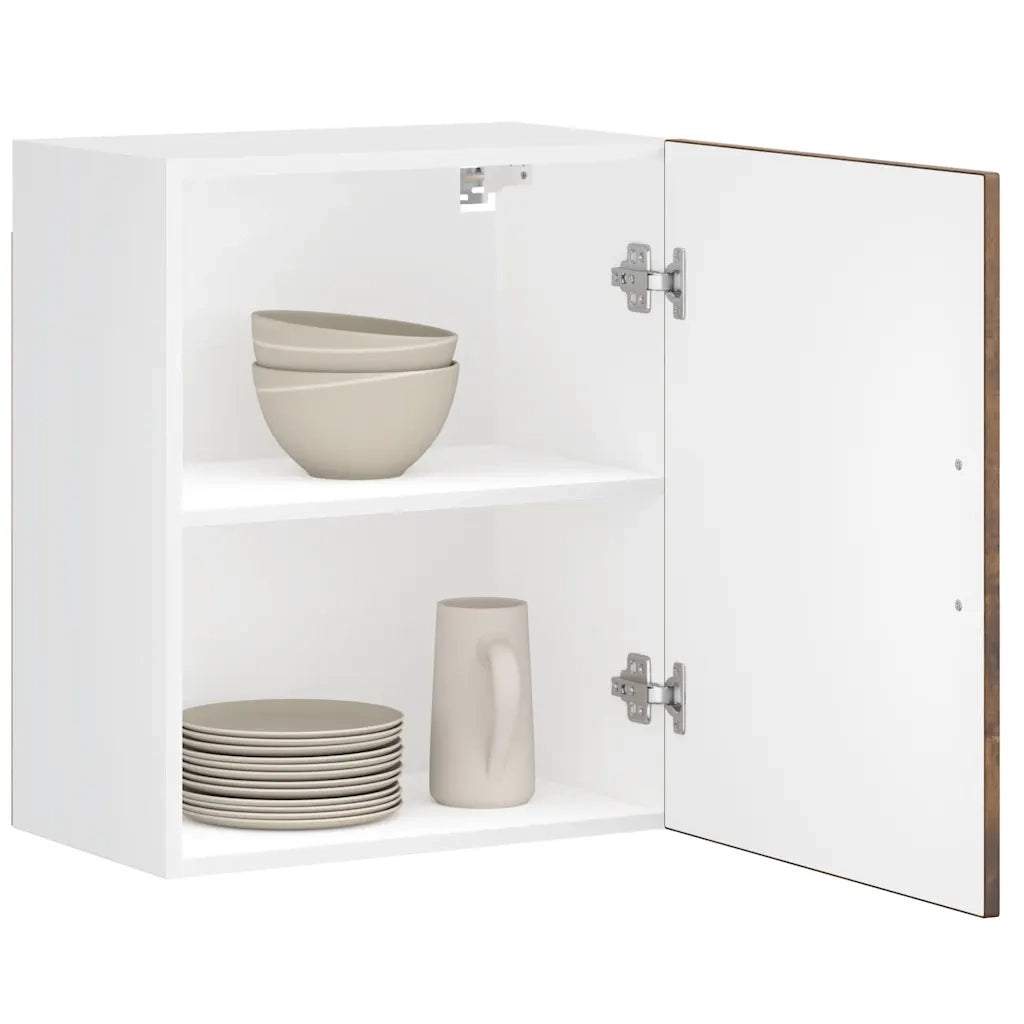 Pensile da Cucina-Mobile Cucina da Parete Porto Rovere Fumo in Legno Multistrato 896011