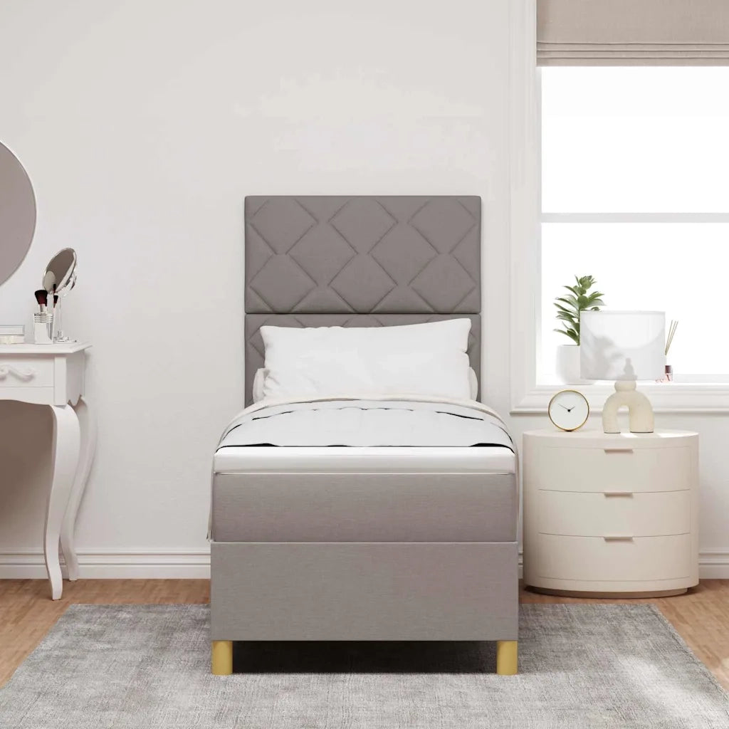 Letto a Sorgente LED con materasso Talpa 80 x 200 cm Tessuto 3343135