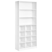 Scarpiera in MDF bianco con scomparti per scarpe