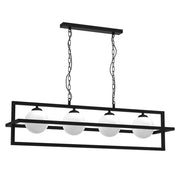 Lampada sospensione Diego 100cm 4 sfere E14 Milagro