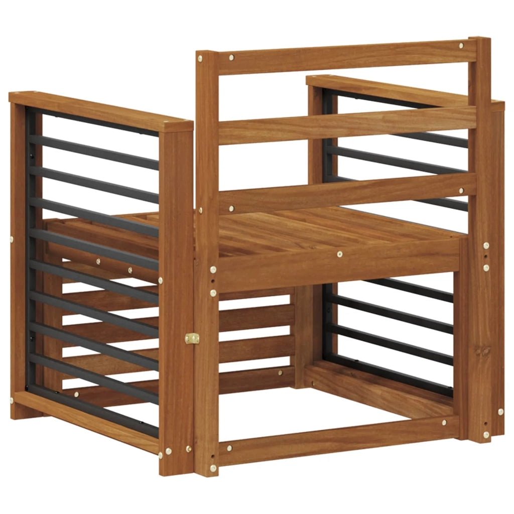 Set di divani da esterno Legno di Acacia Massello 3436364