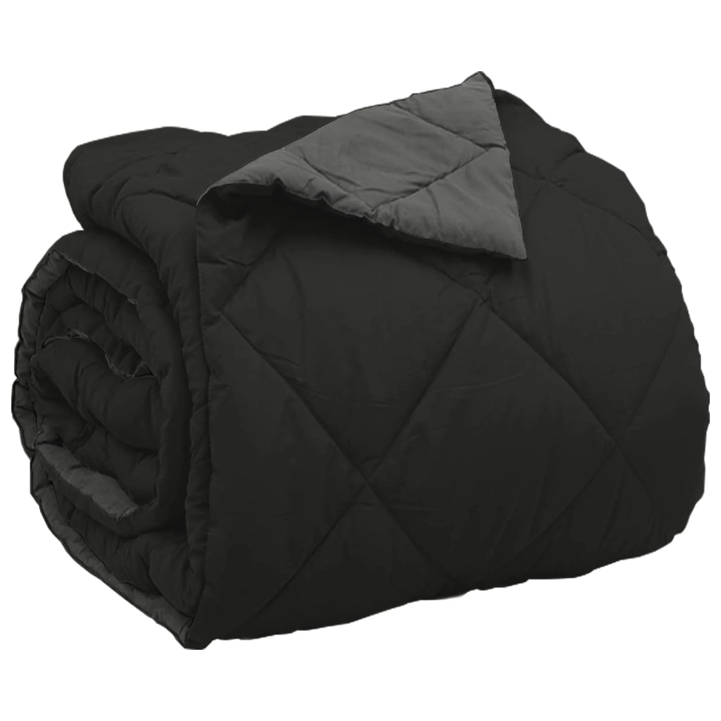Piumone Completo Annuale Nero e antracite 200 x 200 cm 42025599