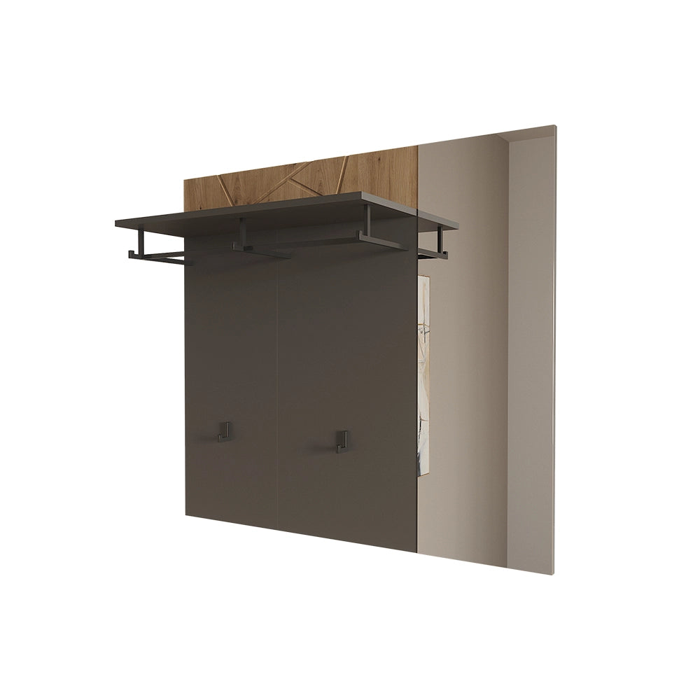 Vicco Appendiabiti da parete Antracite/Artisan 106 x 95.8 cm con specchio