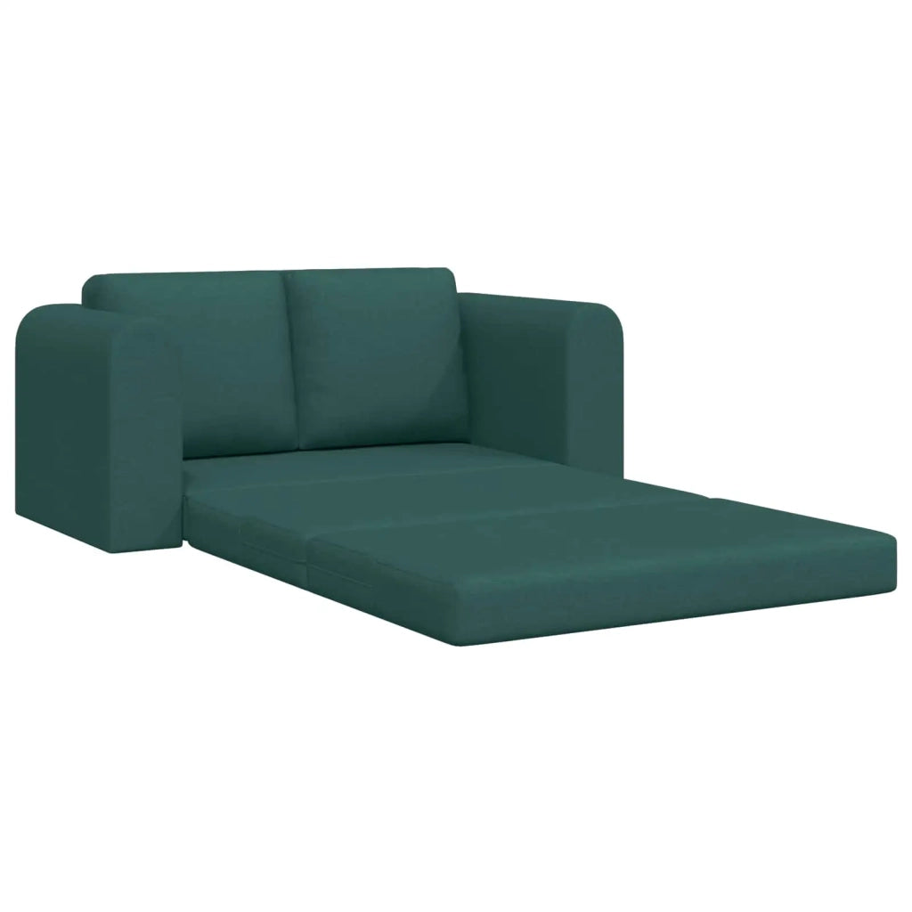 Divano letto | Sof¨¤ letto | Letto singolo 60cm Verde Scuro Tessuto