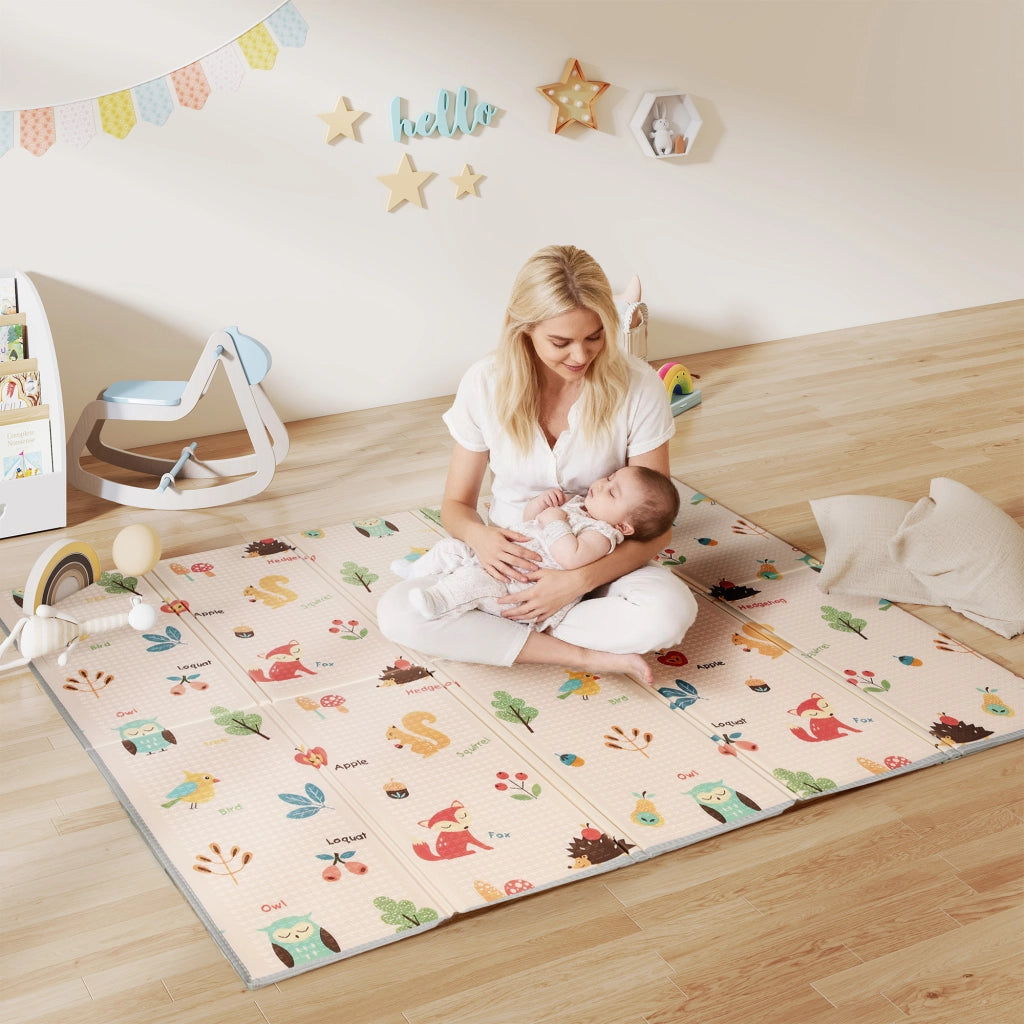 Tappeto Gioco Bambini 0-3 Anni ¨C Xylo ¨C XPE Impermeabile Numeri Lettere 180x150x1cm Multicolore